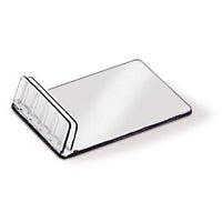 1-1/2" CLEAR MINI CARD HOLDER, ANGLED - Braeside Displays