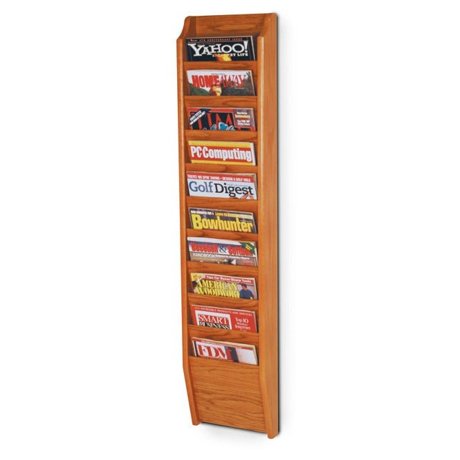 10 POCKET MAGAZINE WALL RACK - Braeside Displays