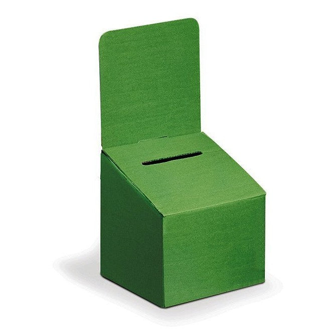 10" x 10" Corrugated Ballot Boxes - Braeside Displays