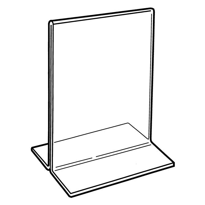 11" X 14" ACRYLIC BOTTOM LOADING DOUBLE SIDED SIGN HOLDER - Braeside Displays