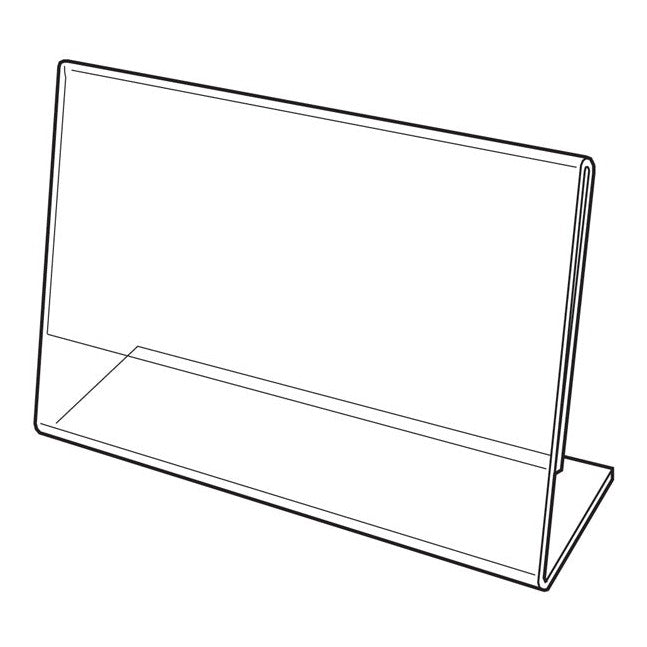 11" X 7" ACRYLIC SLANT BACK SIGN HOLDER - Braeside Displays