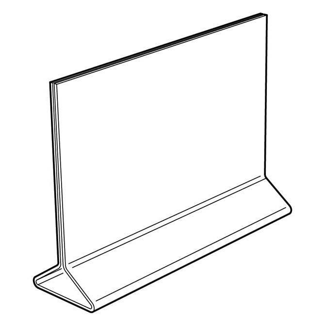 11" X 7" ACRYLIC TOP LOADING DOUBLE SIDED SIGN HOLDER - Braeside Displays