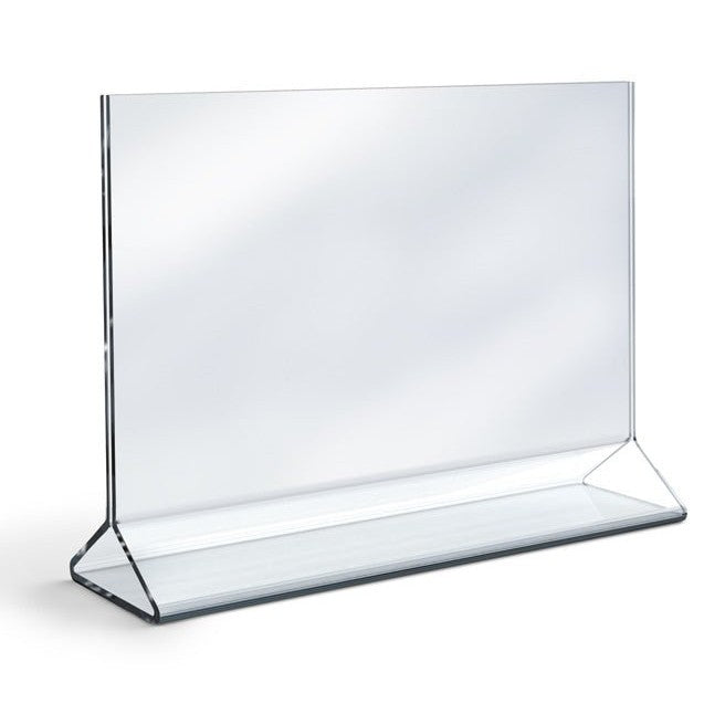 11" X 7" ACRYLIC TOP LOADING DOUBLE SIDED SIGN HOLDER - Braeside Displays