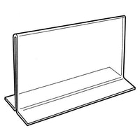 11" X 8-1/2" ACRYLIC BOTTOM LOADING DOUBLE SIDED SIGN HOLDER - Braeside Displays