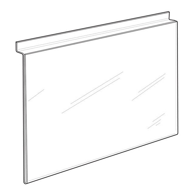 11" x 8-1/2" Top Loading Acrylic Slatwall Frame - Braeside Displays