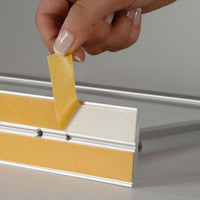 11" X 8.5" COUNTERTOP SLIDE-IN ALUMINUM SIGN FRAME, SILVER - Braeside Displays
