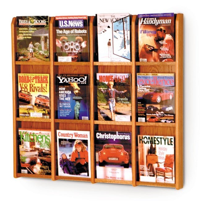 12 POCKET MAGAZINE WALL DISPLAY - Braeside Displays