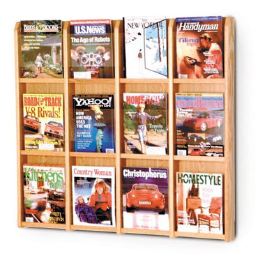 12 POCKET MAGAZINE WALL DISPLAY - Braeside Displays