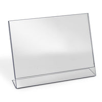 14" X 11" ACRYLIC SLANT BACK SIGN HOLDER - Braeside Displays