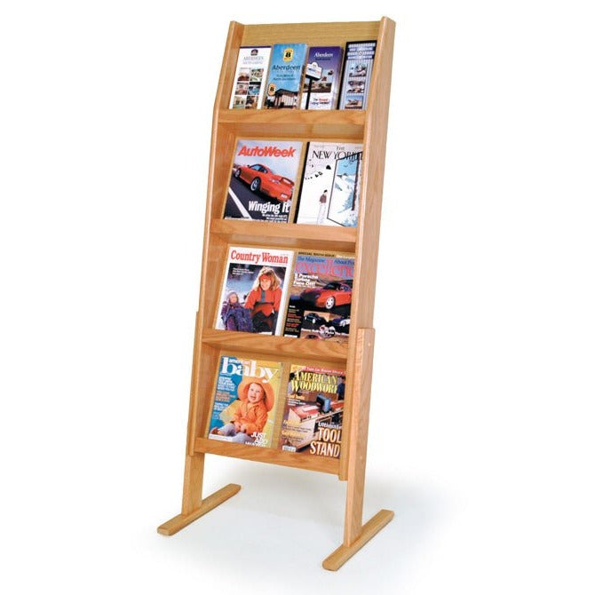 16 POCKET, 4 SHELF LITERATURE FLOOR DISPLAY - Braeside Displays