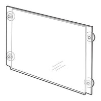 17" X 11" GLASS MOUNT ACRYLIC SIGN HOLDER - Braeside Displays