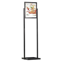 18" x 24" Economy Floor Poster Stand, Black - Braeside Displays