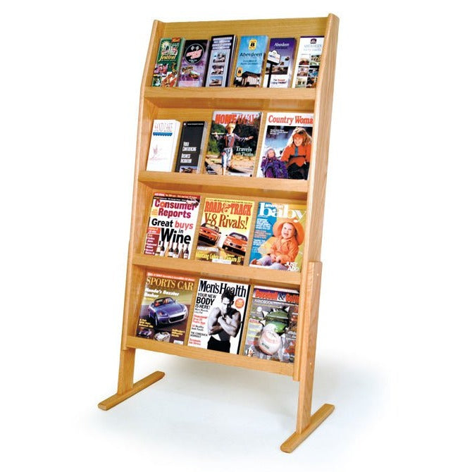 24 POCKET, 4 SHELF LITERATURE FLOOR DISPLAY - Braeside Displays