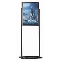 24" x 36" Economy Floor Poster Stand, Black - Braeside Displays