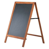 28" x 41" Wooden A-Frame Sidewalk Sign with Chalkboard - Braeside Displays