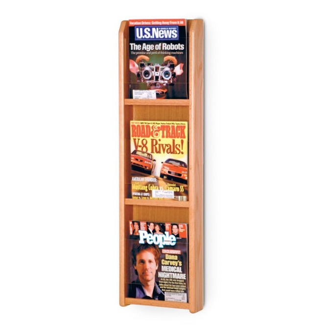 3 POCKET MAGAZINE WALL DISPLAY - Braeside Displays