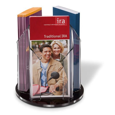 3 POCKET ROTATING BROCHURE HOLDER - Braeside Displays