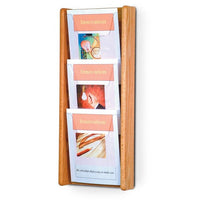 3 POCKET SLANTED MAGAZINE WALL RACK - Braeside Displays