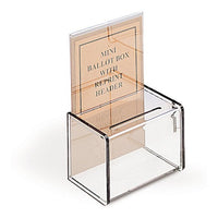 6" x 4" Mini Acrylic Ballot Box - Braeside Displays