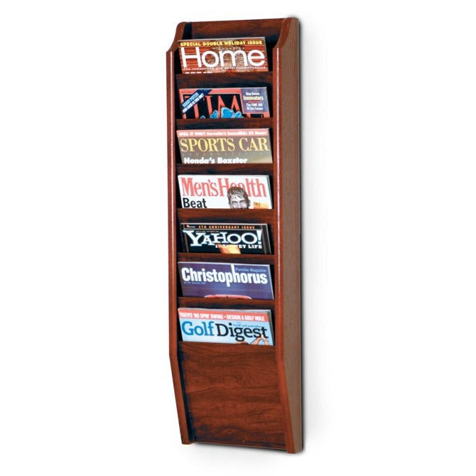 7 POCKET MAGAZINE WALL RACK - Braeside Displays