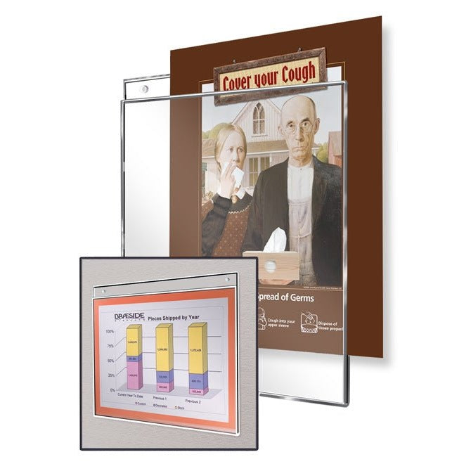 7" X 11" TOP LOADING ACRYLIC WALL FRAME - Braeside Displays