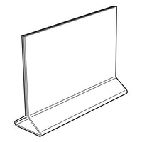 7" X 5-1/2" ACRYLIC TOP LOADING DOUBLE SIDED SIGN HOLDER - Braeside Displays