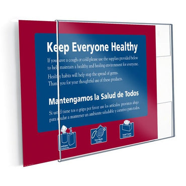 7" X 5-1/2" SIDE LOADING ACRYLIC WALL FRAME - Braeside Displays