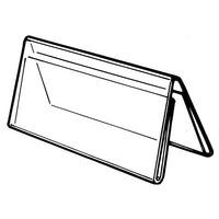 7" X 5" ACRYLIC TWO SIDED TENT STYLE SIGN HOLDER - Braeside Displays