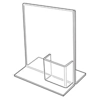 8-1/2" X 11" BOTTOM LOADING SIGN/BROCHURE HOLDER COMBO - Braeside Displays