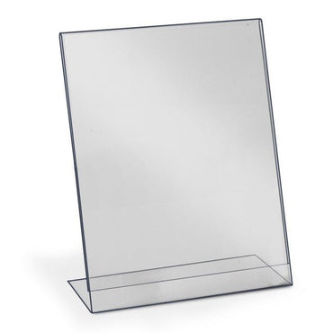 8-1/2" X 11" BREAK-RESISTANT SLANT BACK SIGN HOLDER - Braeside Displays