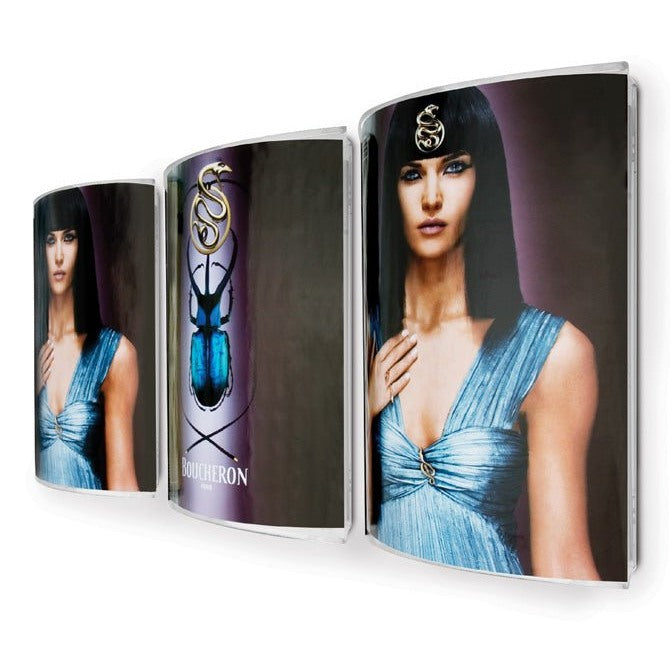 8-1/2" x 11" Curviso® Curved Acrylic Panel Wall Sign Holder Price As - Braeside Displays