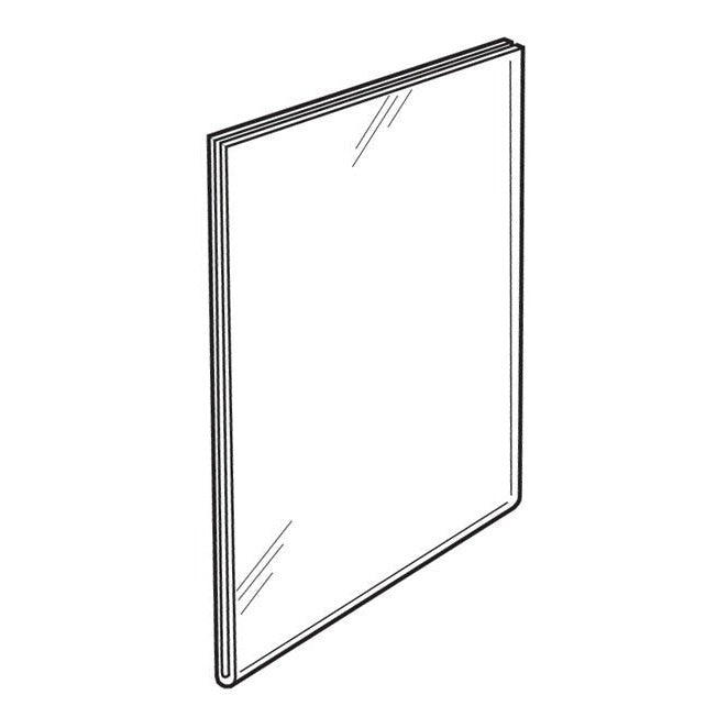 8-1/2" X 11" FLUSH TOP ACRYLIC WALL SIGN HOLDER - Braeside Displays