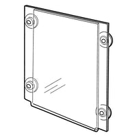 8-1/2" X 11" GLASS MOUNT ACRYLIC SIGN HOLDER - Braeside Displays