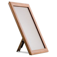 8" X 10" CONVERTIBLE SIGN SNAP FRAME, WOOD FINISH, WITH COUNTER SUPPORT - Braeside Displays