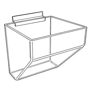 Acrylic Slatwall Bin - Braeside Displays