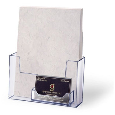 BI-FOLD HOLDER WITH BUSINESS CARD POCKET - Braeside Displays