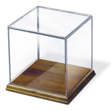 Clear Acrylic Case with Solid Walnut Base - Braeside Displays