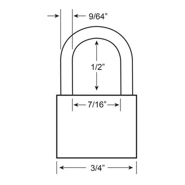 Mini Brass Padlock - Braeside Displays