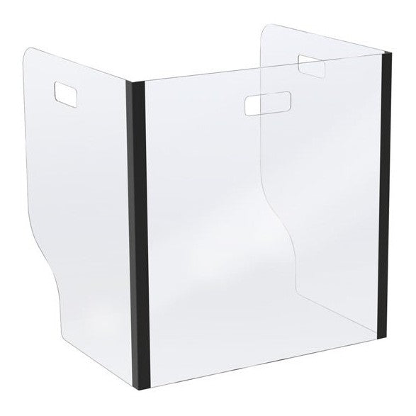 PORTABLE HINGED DESK GUARD, PERSONAL STUDENT PROTECTION DEVICE - Braeside Displays