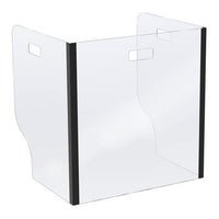 PORTABLE HINGED DESK GUARD, PERSONAL STUDENT PROTECTION DEVICE - Braeside Displays