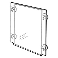 11" x 14" Glass Mount Acrylic Sign Holder - Braeside Displays