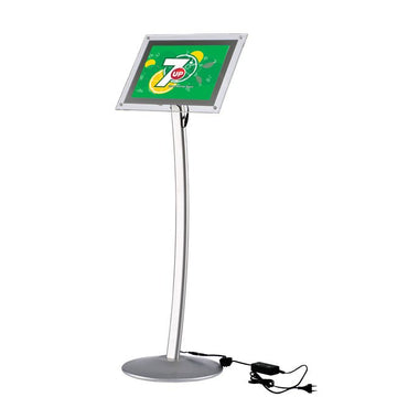 11" x 17" LED-Lit Acrylic Sign Frame Stand - Braeside Displays