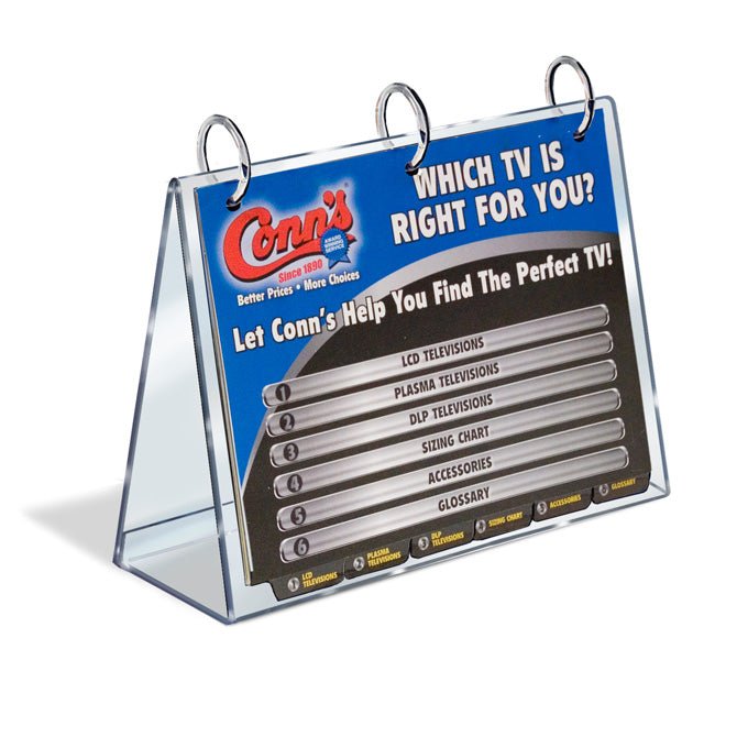 11" X 8-1/2" TABLETOP FLIP CHART A-STYLE - Braeside Displays