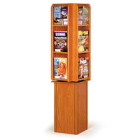 12 POCKET MAGAZINE / 24 POCKET BROCHURE ROTATING FLOOR DISPLAY - Braeside Displays