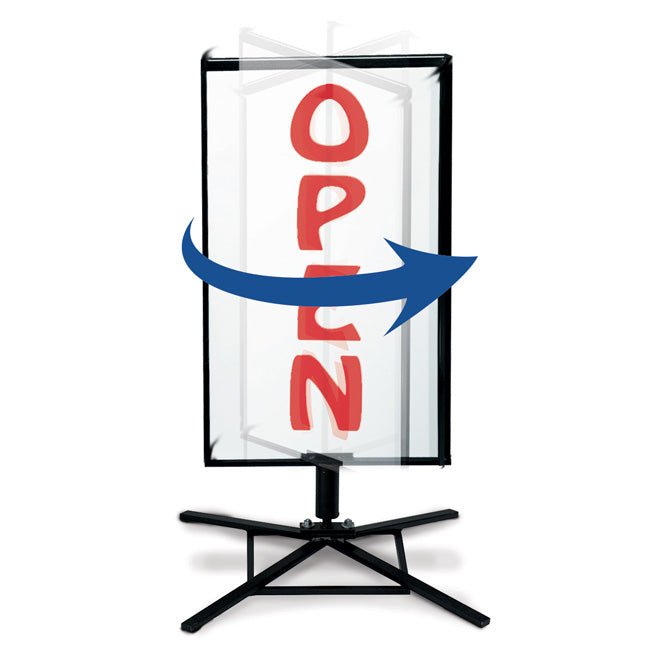 18" x 30" Outdoor Windspinning Sign - Braeside Displays