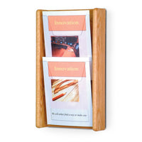 2 POCKET SLANTED MAGAZINE WALL RACK - Braeside Displays