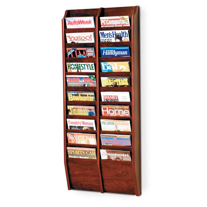 20 POCKET MAGAZINE WALL RACK - Braeside Displays