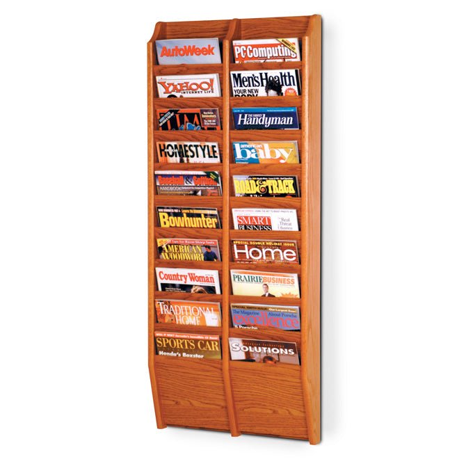 20 POCKET MAGAZINE WALL RACK - Braeside Displays