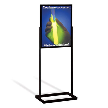 22" x 28" Rectangular Tube Poster Stand, Black - Braeside Displays