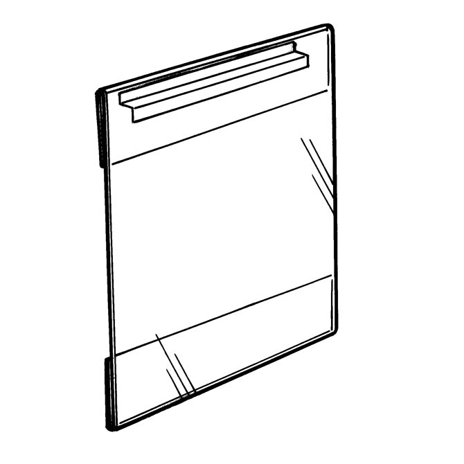 22" x 28" Side Loading Acrylic Slatwall Frame - Braeside Displays